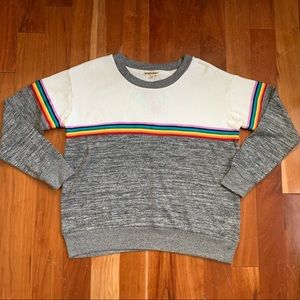 *NWT* Inspired Heart Rainbow Accent Top